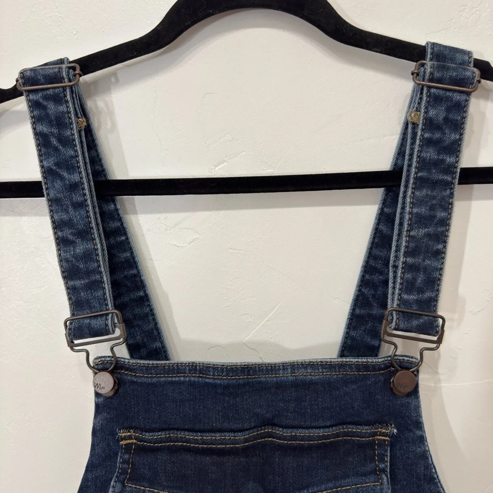 ๐ Wash Lab Blue Rain Denim Wide Leg Open Back Overalls, New with Tags, Medium - Picture 5 of 8